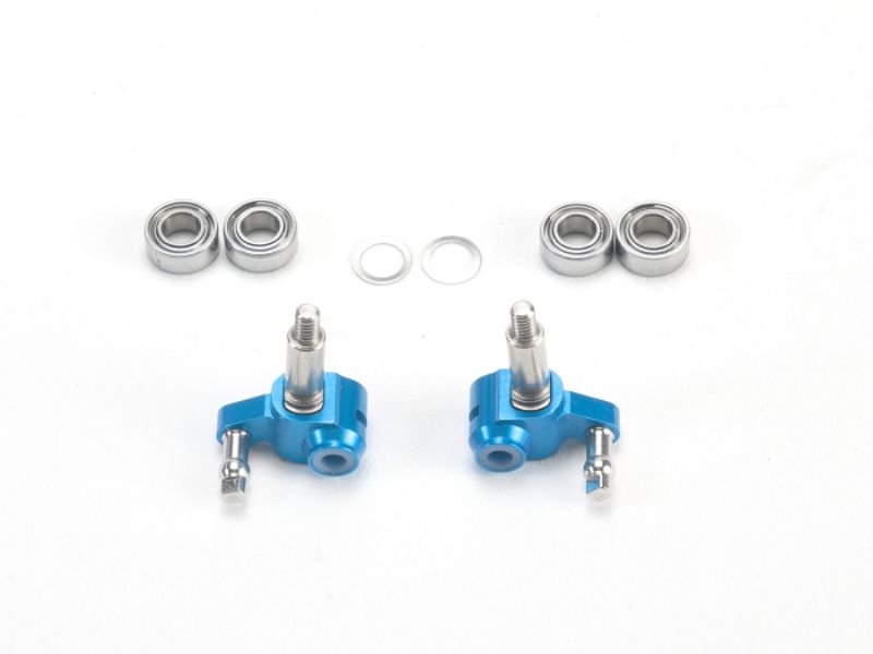 PN Racing Mini-Z MR03 Short Steering Knuckles with Adjustable Axle (Bl - imagen 1
