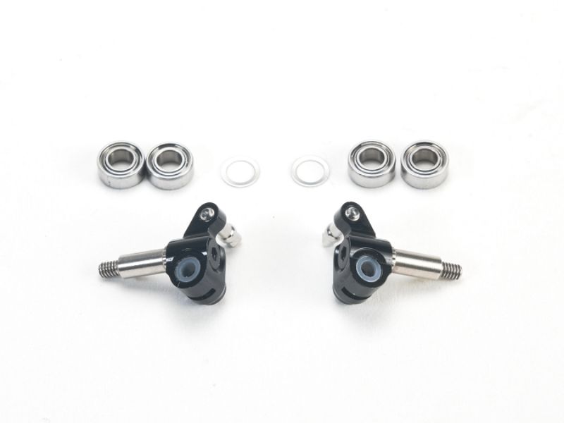 PN Racing Mini-Z MR03 Short Steering Knuckles with Adjustable Axle (Bl