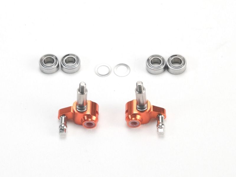 PN Racing Mini-Z MR03 Short Steering Knuckles with Adjustable Axle (Or - imagen 1