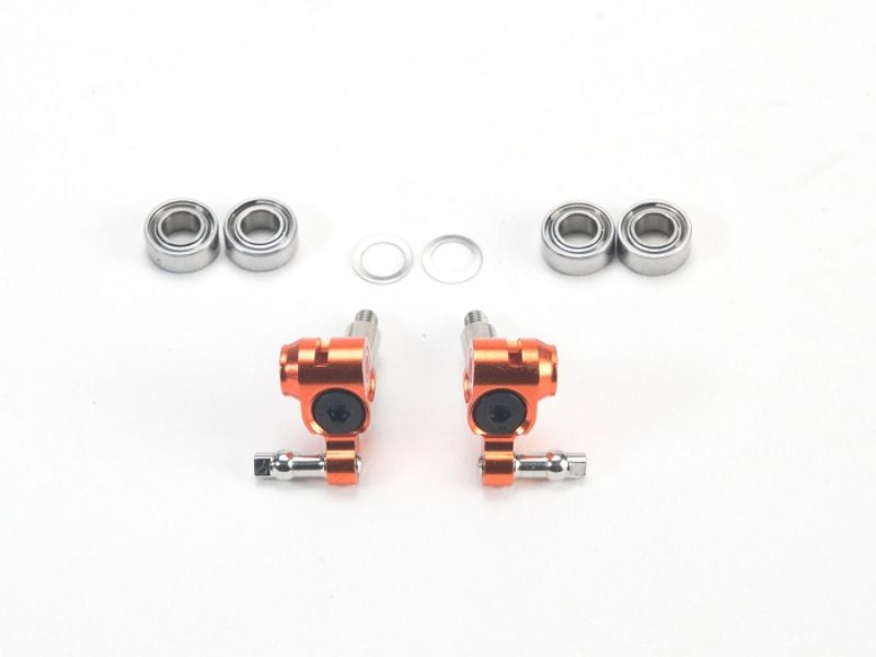 PN Racing Mini-Z MR03 Short Steering Knuckles with Adjustable Axle (Or - imagen 2