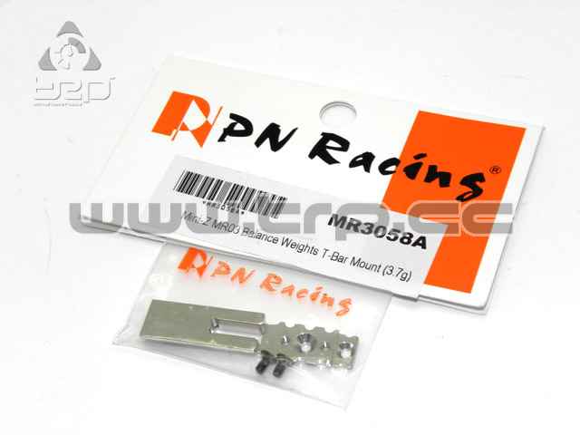 PN Racing MiniZ MR03 Lower chassis weights 3.7 gr - imagen 1