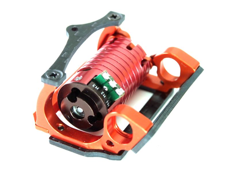 Kyosho MiniZ MR03 Engine Mount 98mm LCG v5 Black - imagen 2