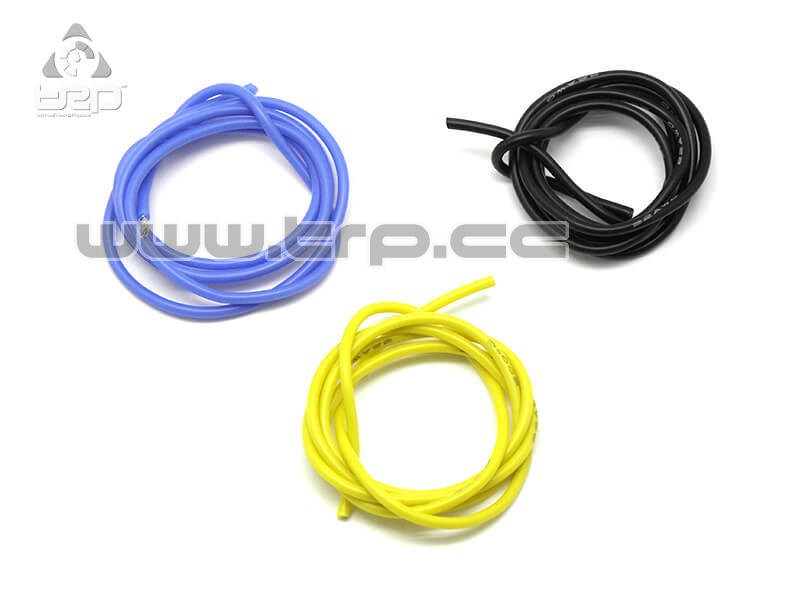 Cables de motor brushless silicona azul negro y amarillo