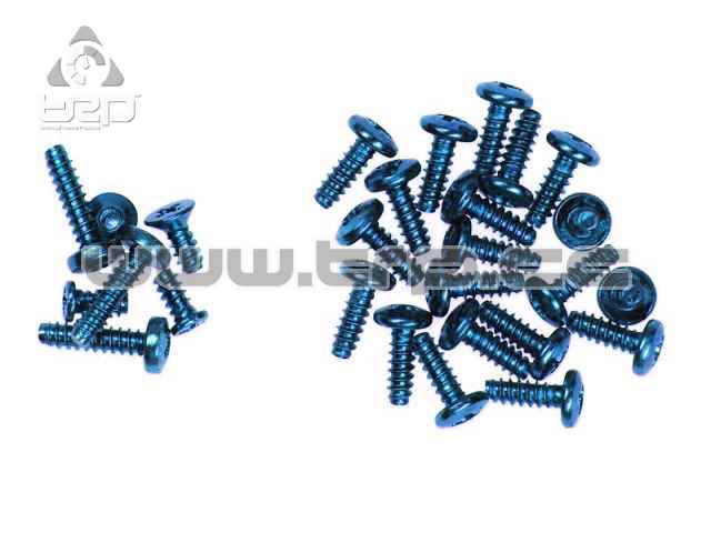 Full screw set for Overland Kyosho (blue)