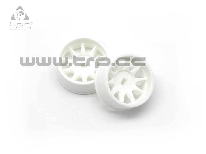 Llanta delantera para MiniZ 4x4 offset 3 color blanco