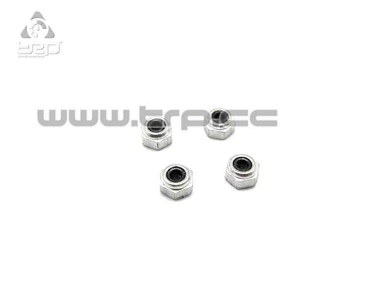 M2 aluminum nuts with silver lock