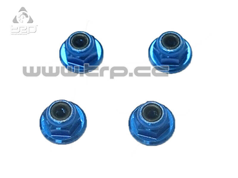 Tuercas de rueda para MiniZ M2 color azul en aluminio