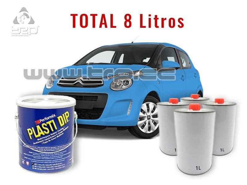 Plastidip Matte Blue Kit for Small Car (Citroen C1) 8 liter
