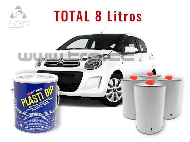 Plastidip Matte White Kit for Small Car (Citroen C1) 8 liters