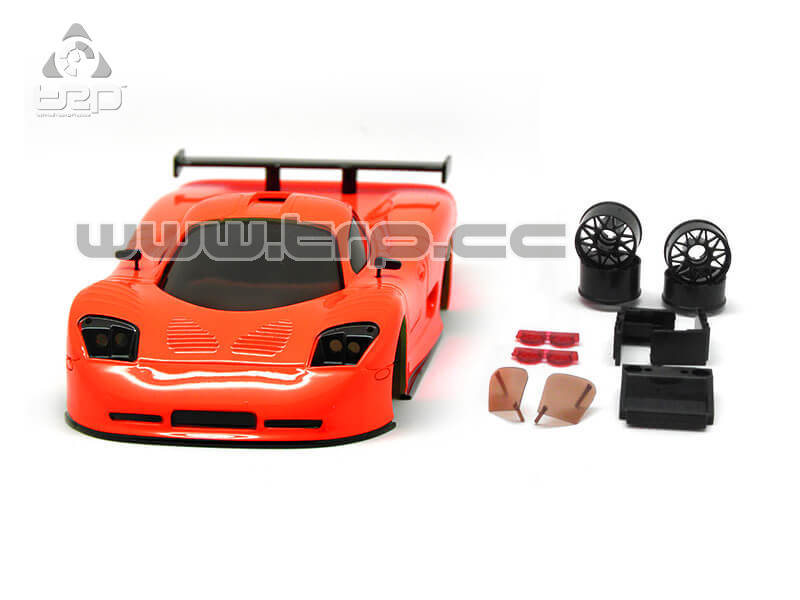 Carrocería TRPscale MiniZ Mosler pintada a mano Coral
