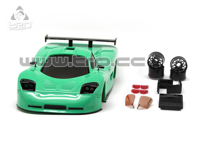 Carrocería TRPscale MiniZ Mosler pintada a mano Aqua 60 Hard