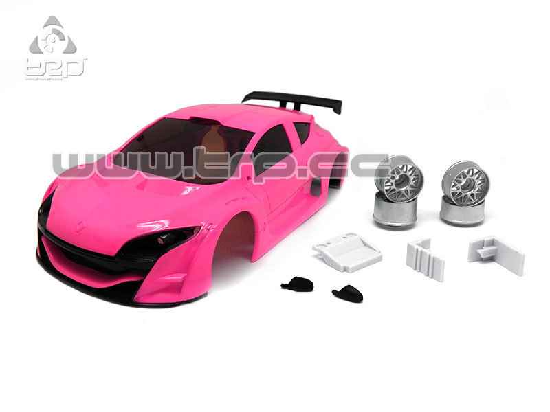 Carrocería TRP Scale para MiniZ Megane Acid Pink