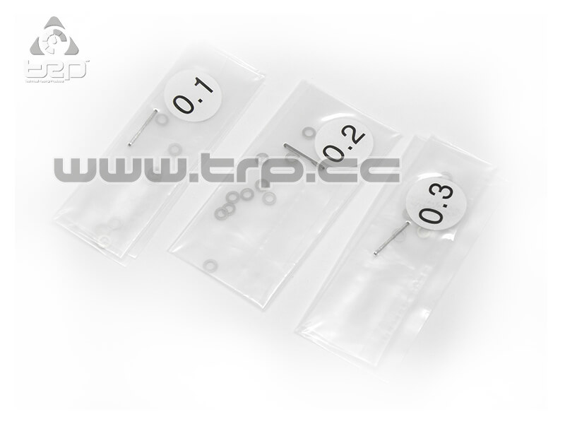 Calibration washers 2.1mm x 3.5mm (thicknesses of 0.1-0.2-0.3)