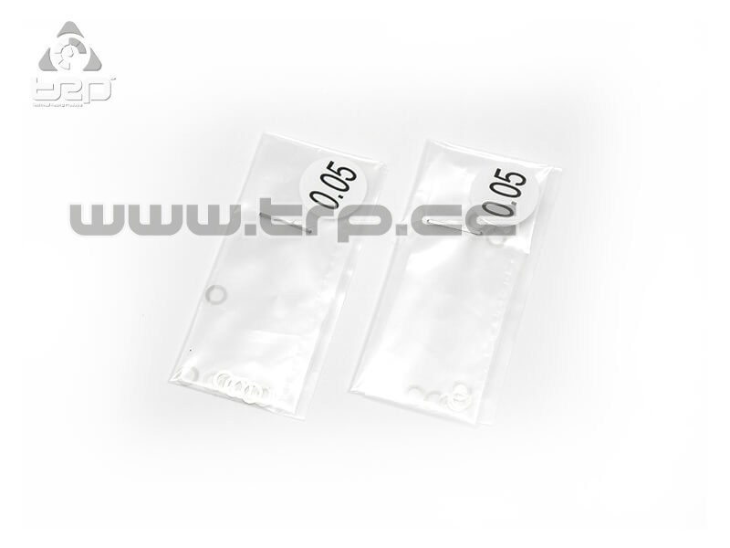 Calibration washers 3.1mm x 4.5mm (0.05mm thickness)