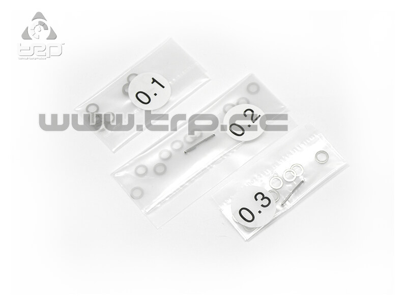 Calibration washers 3.1mm x 4.5mm (thicknesses of 0.1-0.2-0.3)