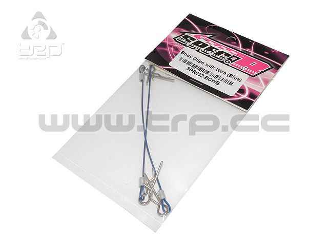 Spec-R Body Clips with Wire (Blue) - imagen 1