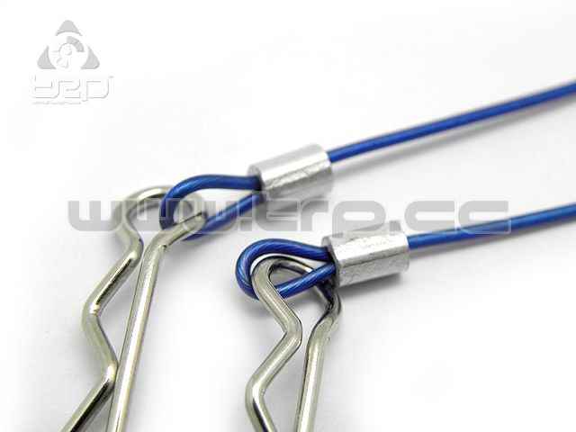 Spec-R Body Clips with Wire (Blue) - imagen 2
