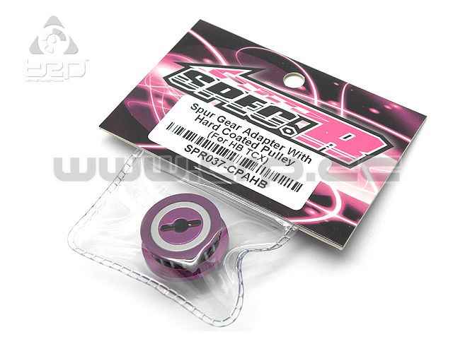 Spec-R Spur Gear Adapter With Hard Coated Pulley (For HB-TCX) - imagen 1