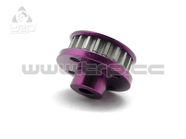 Spec-R Spur Gear Adapter With Hard Coated Pulley (For HB-TCX) - imagen 3
