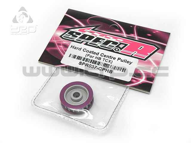 Spec-R Spur Gear Adapter With Hard Coated Pulley (For HB-TCX) - imagen 1
