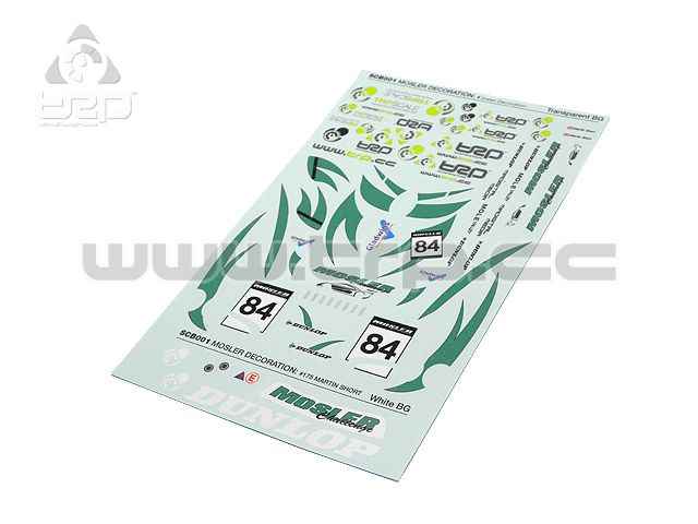 TRPscale water decals Mosler Challenge n84