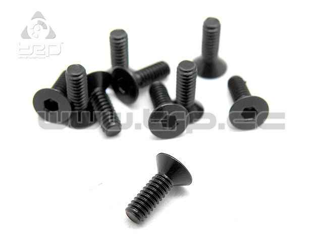 TRP M2x6 Countersunk Steel Hex Screw (10pcs) - imagen 2