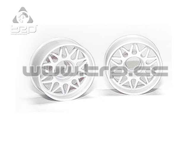 MiniZ MR03 / MR02 Front Offset +2 Wheels (White)