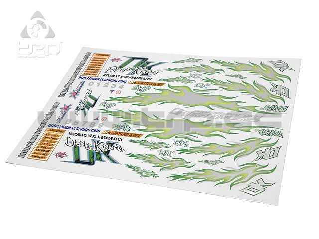Drift Sticker for 1/10 scale (green)