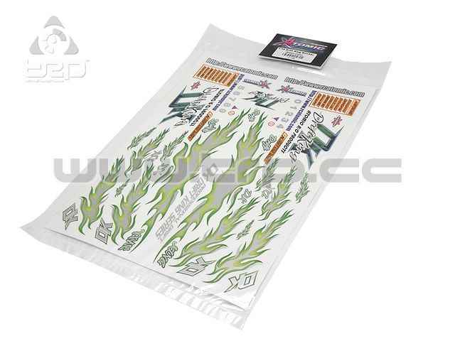 Drift Sticker for 1/10 scale (green) - imagen 1