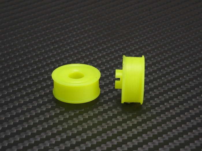 PN Racing 8.5 x 20mm F3 MiniZ 2wd CNC Yellow Flanged Wheels - imagen 1