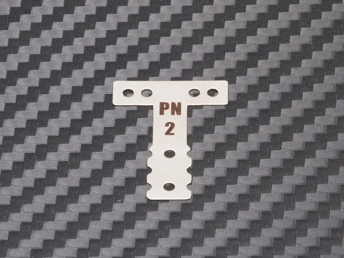 PN Racing T-plate MM hardness #2 in steel for MR03/MR04
