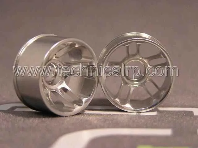 Roues arrière W+1 MiniZ MR02/MR015 en aluminium - Rayons D5