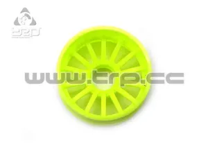 PN Racing MiniZ 2wd Rim (R 14mm) 16 Rays Fluor Yellow - Imagen 1