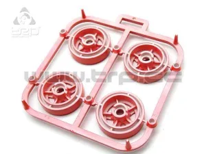 Kyosho MiniZ Wheel Set Land Cruiser Red - Image 2