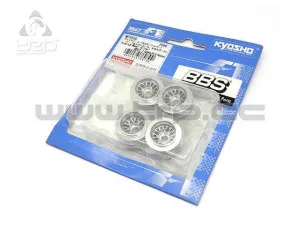 Kyosho MiniZ F1 Aluminum Wheel Set BBS Silver - Image 1