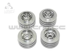 Kyosho MiniZ F1 Aluminum Wheel Set BBS Silver - Image 2