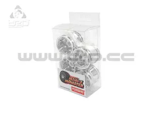 Kyosho MiniZ Monster Wheel Set Mad Force Chrome - Image 1