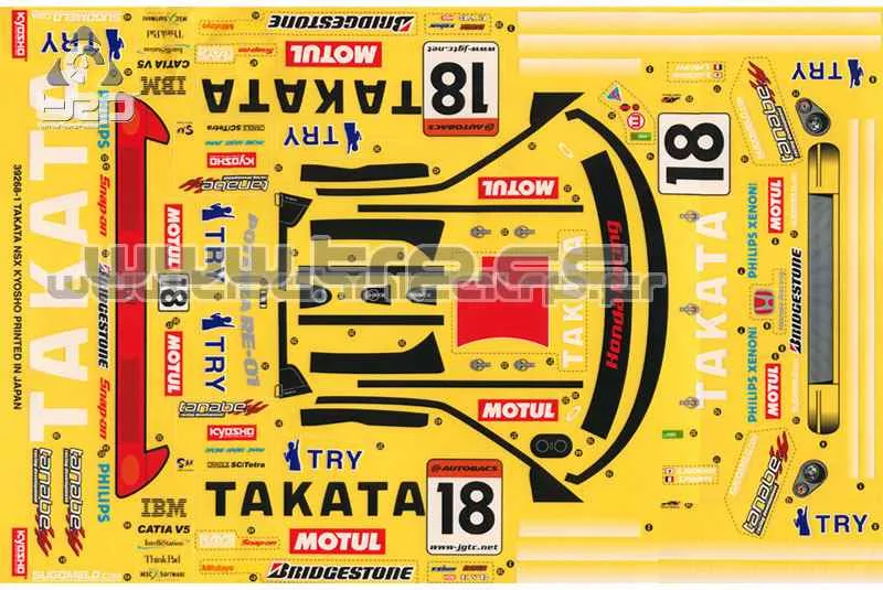Kyosho Pure Ten Takata NSX Adhesives