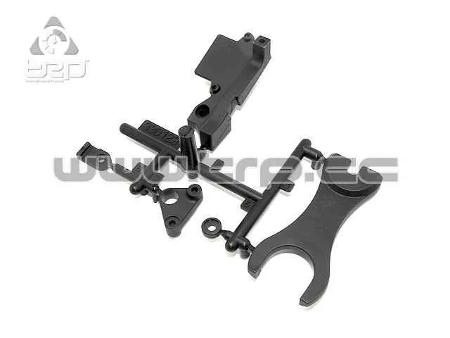 Team Durango DNX408v2 transponder base and throttle cable
