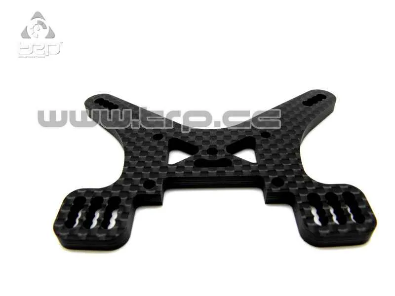 Team Durango SHOCK TOWER CARBON FIBRE: FINE TUNE REAR (4mm 1pc)