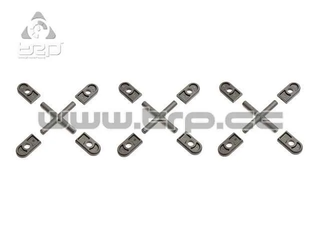 Team Durango DEX408 MOULDED INSERT AND CROSS SHAFT SET (3 DIFFS)