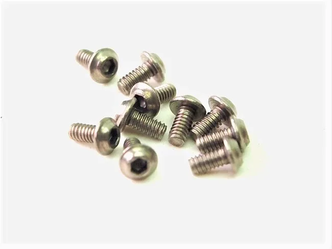 Vis hexagonales UFO en titane M2X4 PN Racing (10 unités) pour MiniZ