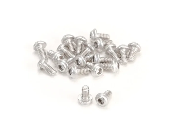 MiniZ M2x4 20 vis à tête bouton/hexagonale/acier pour aluminium