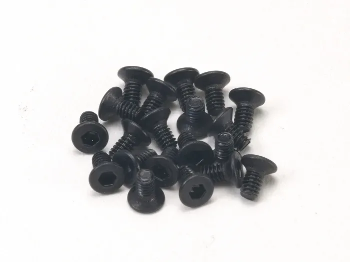 Vis à tête fraisée en acier au carbone trempé PN Racing M2x4 Allen (2