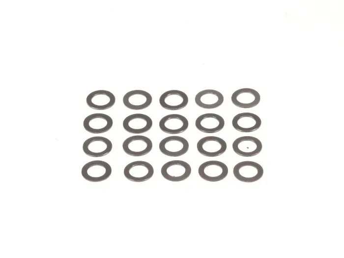 Rondelles en nylon graphite PN Racing 3,1 x 5 x 0,2 mm (20 unités)