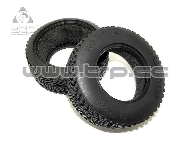 axial exo rubber front radial tires (40g) with tire insert