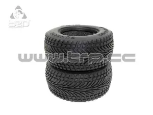 axial exo rubber rear radial tires (40g) with tire insert - Image 1