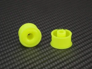 PN Racing 11 x 20mm R2 MiniZ 2wd CNC Yellow Flanged Wheels - Image 5