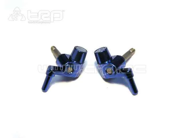 MiniZ MR015/MR02 3gr Front Steering Knuckles (Blue)