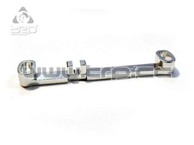 Steering Bar (Narrow) Toe-Out -2.0 Silver MiniZ MR03
